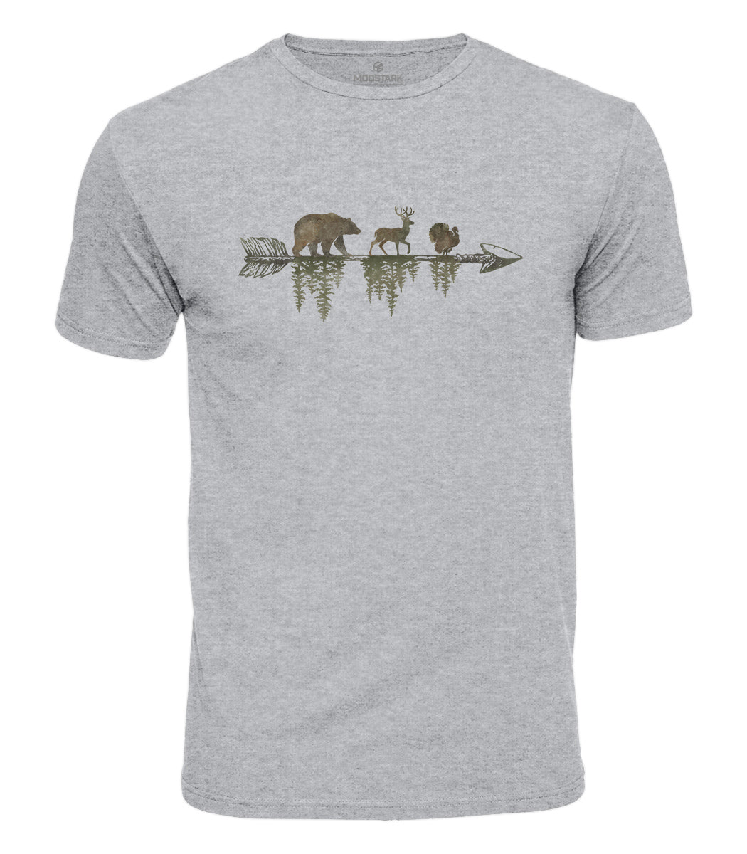 Wildlife Arrow Forest Cotton T-Shirt