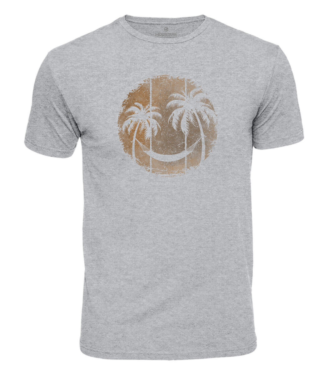 Tropical Smiley Face Cotton T-Shirt