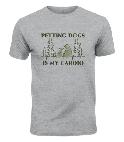 Petting Dogs Is My Cardio Cotton T-Shirt