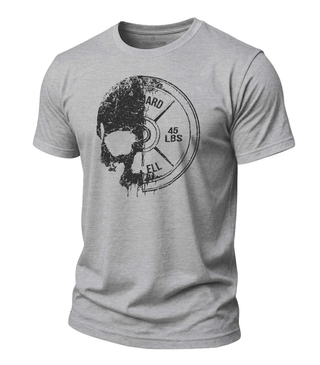 Skull Barbell Cotton T-Shirt