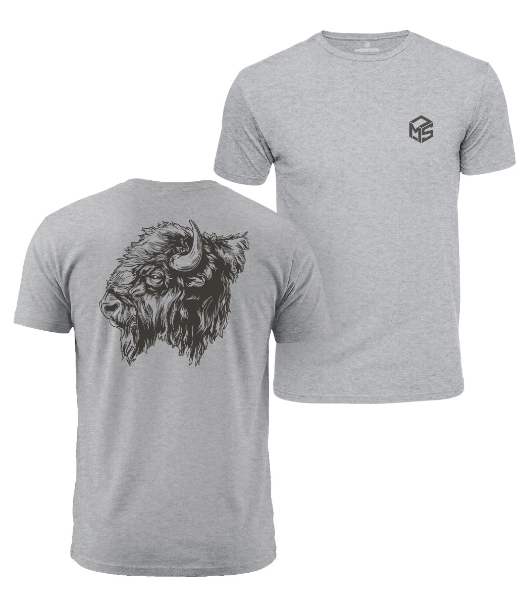 Bison Head Cotton T-Shirt