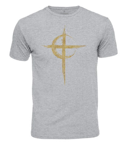 Celtic Moon Cross Cotton T-Shirt