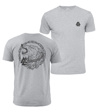Norse Wolf Cotton T-Shirt