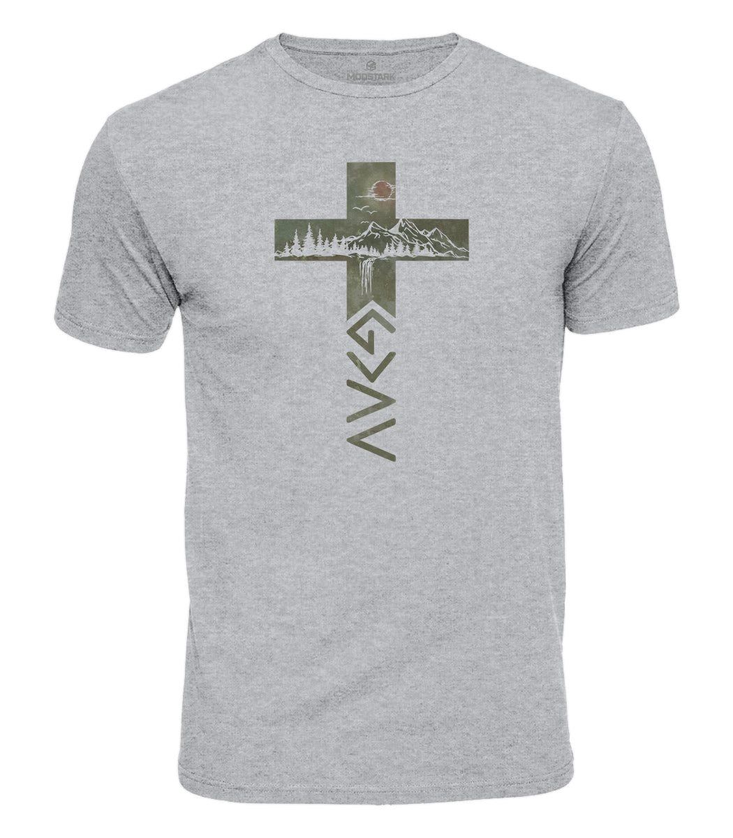 God Is Greater Cross Cotton T-Shirt