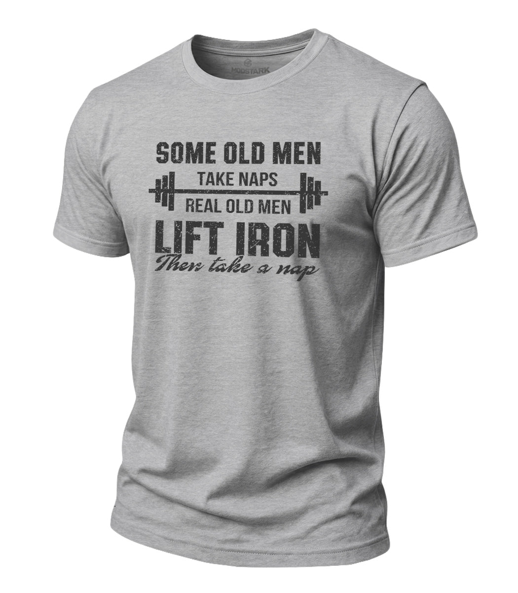 Lift Iron Then Take A Nap Cotton T-Shirt