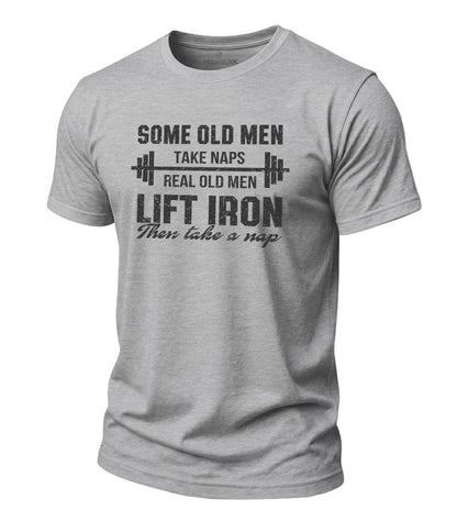 Lift Iron Then Take A Nap Cotton T-Shirt