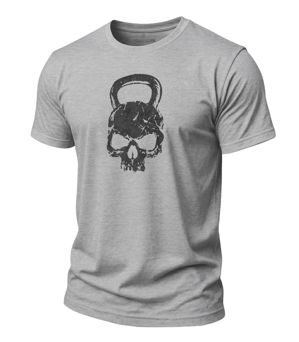 Kettlebell Skull Cotton T-Shirt