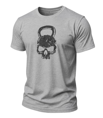 Kettlebell Skull Cotton T-Shirt