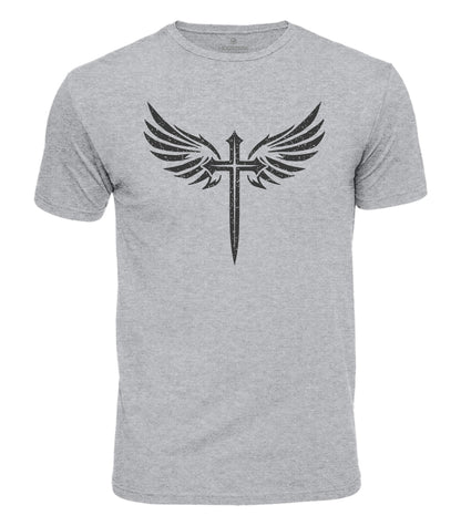 Winged Cross Cotton T-Shirt