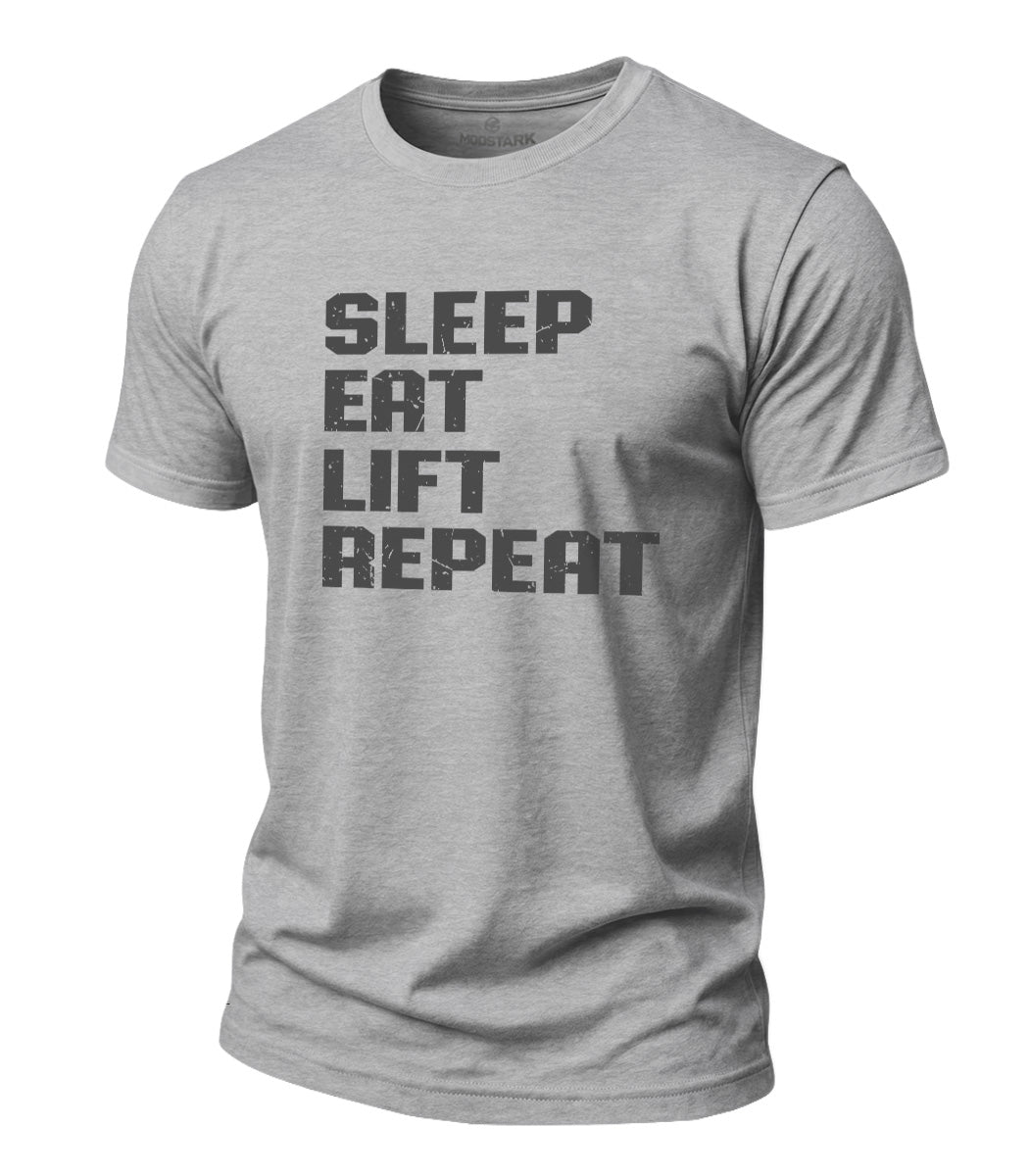 Lift Repeat Cotton T-Shirt