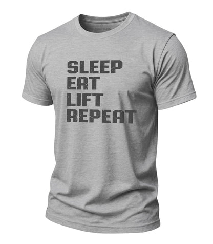 Lift Repeat Cotton T-Shirt
