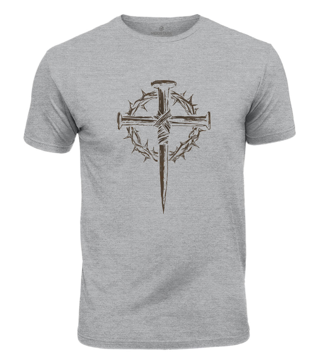 Three Nails Cross Cotton T-Shirt