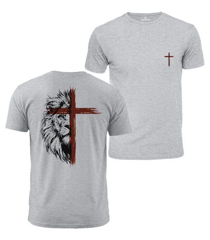 Lion Cross Cotton T-Shirt
