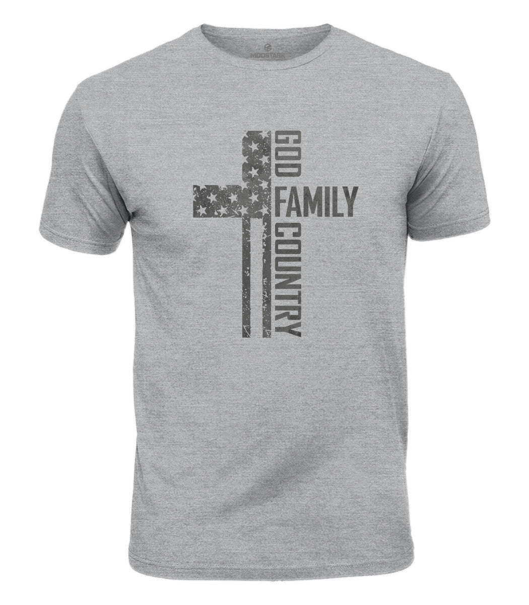 God Family Country Cotton T-Shirt