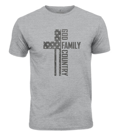God Family Country Cotton T-Shirt