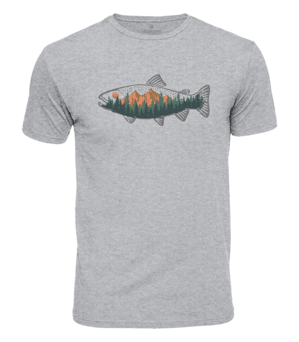 Mountain Trout Cotton T-Shirt