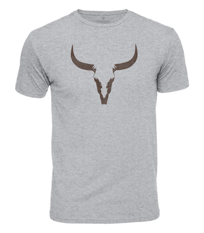 Minimalist Bull Skull Cotton T-Shirt