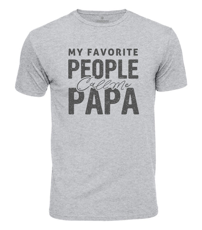 Favorite People Call Me Papa Cotton T-Shirt