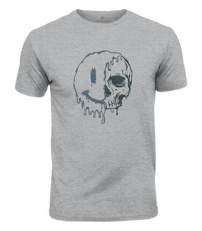 Melting Skull Smile Cotton T-Shirt