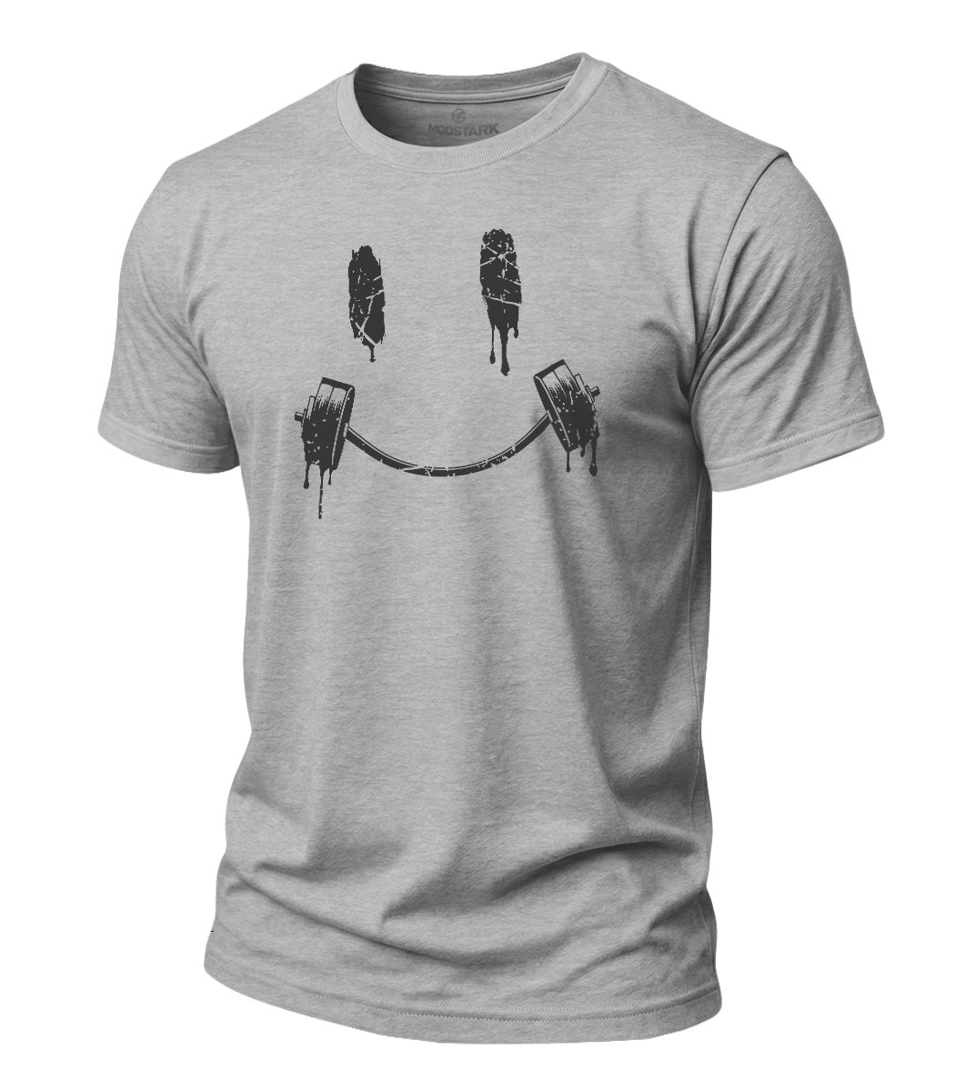 Smile Barbell Cotton T-Shirt