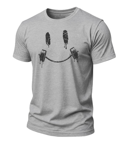 Smile Barbell Cotton T-Shirt