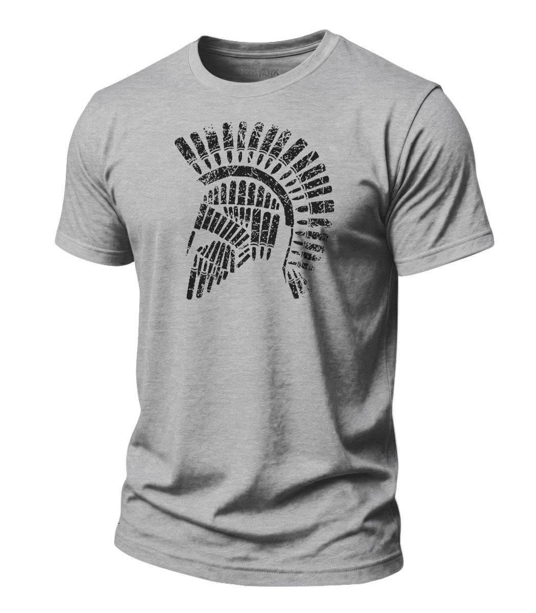 Rugged Spartan Helmet Cotton T-Shirt