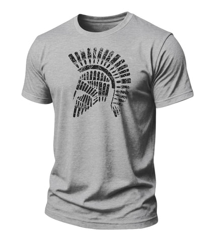 Rugged Spartan Helmet Cotton T-Shirt