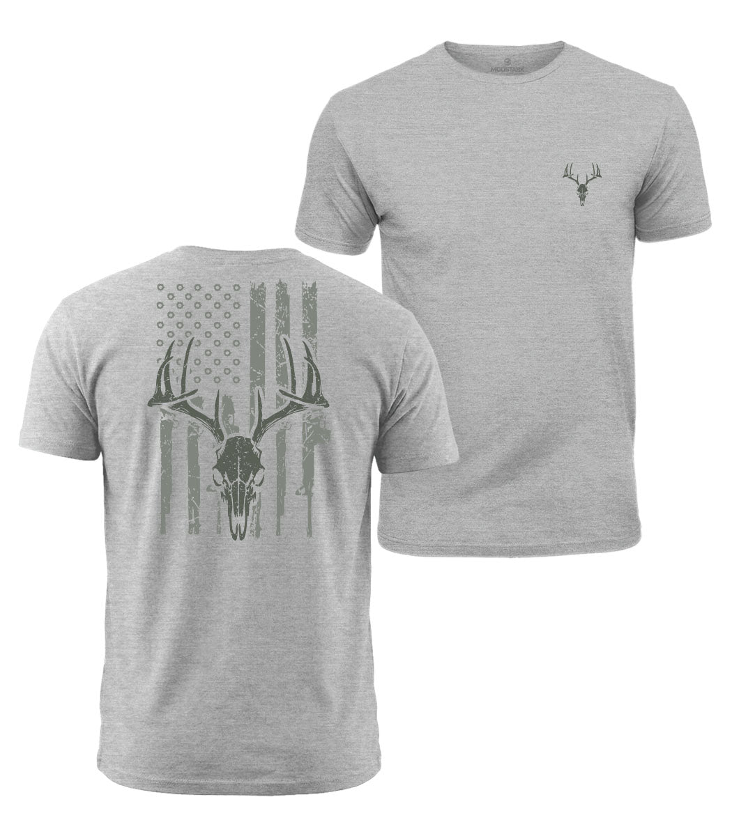 Patriotic Deer Hunter Cotton T-Shirt