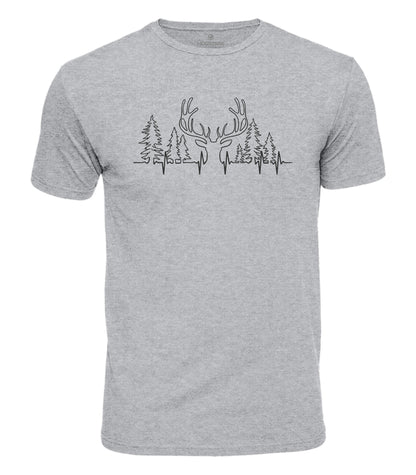 Deer Forest Cotton T-Shirt