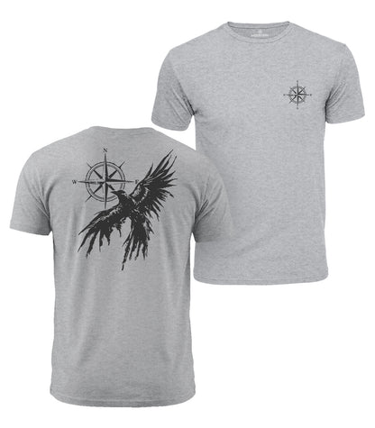 Raven Compass Cotton T-Shirt