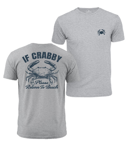 If Crabby Return To Beach Cotton T-Shirt