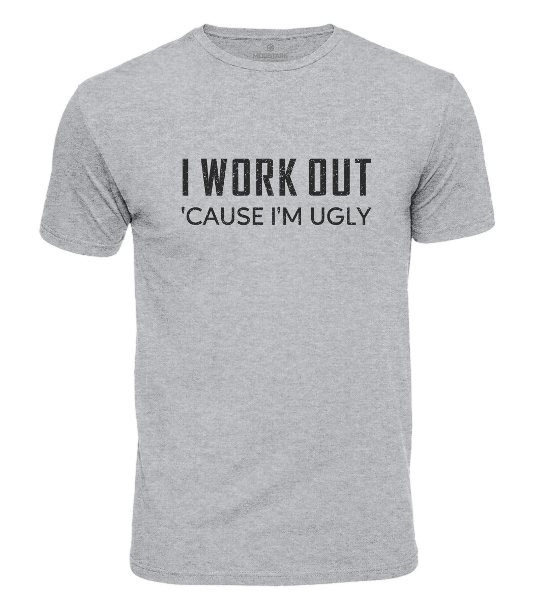 I Work Out Gym Humor Cotton T-Shirt