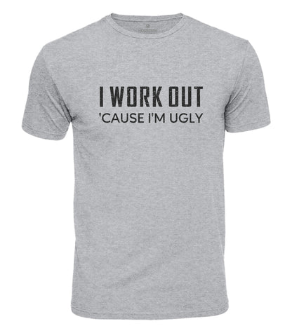 I Work Out Gym Humor Cotton T-Shirt