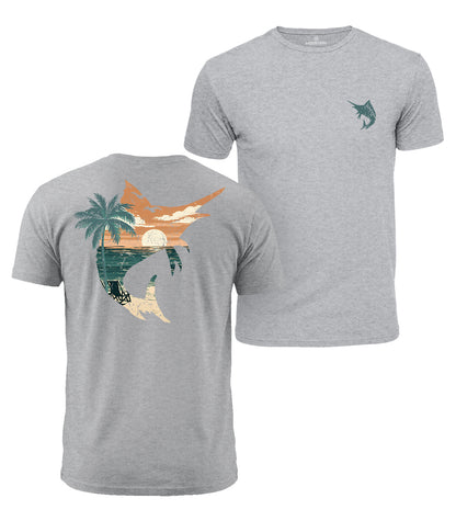 Marlin Beach Graphic Cotton T-Shirt