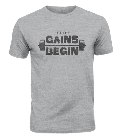 Let The Gains Begin Cotton T-Shirt