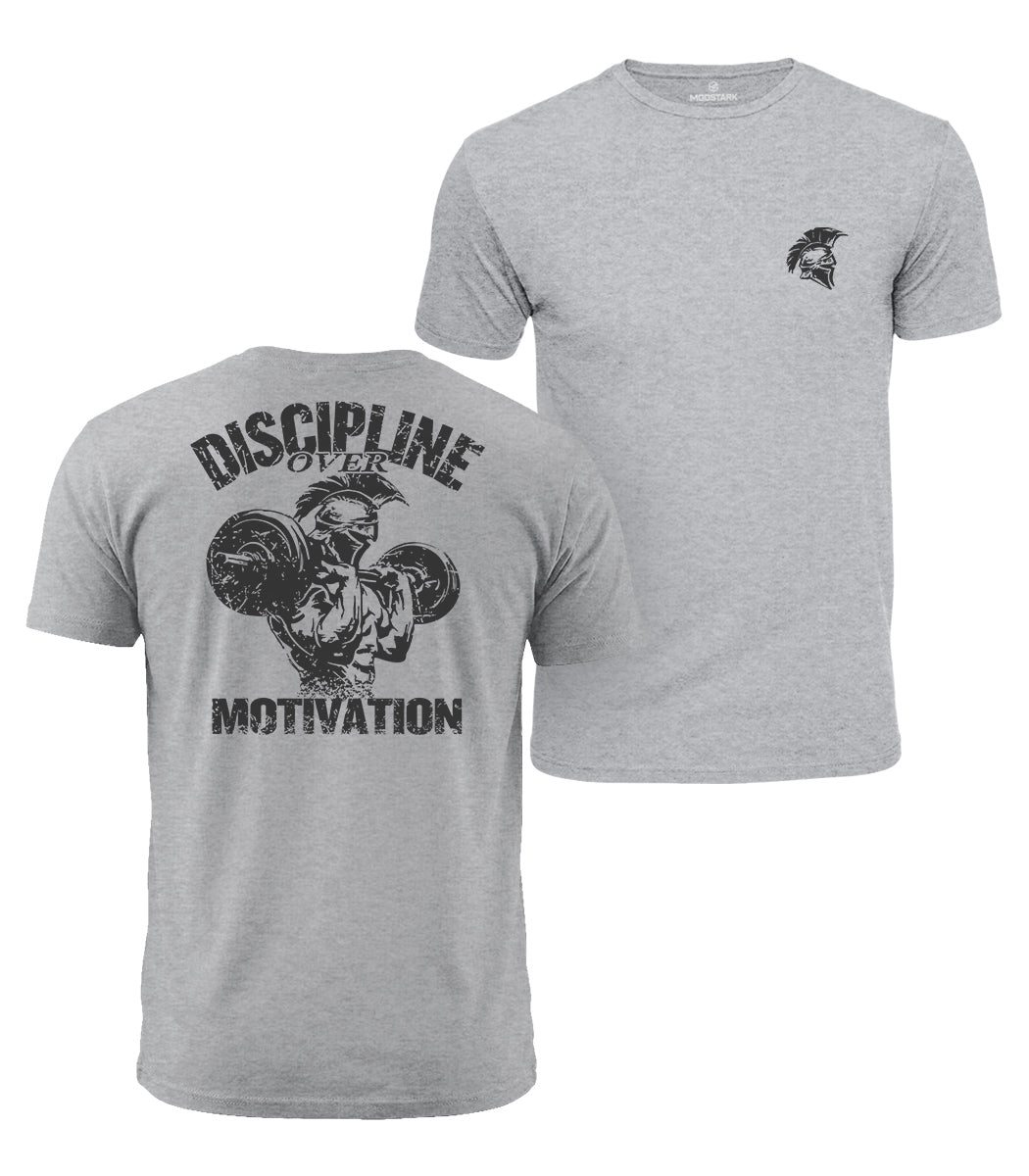 Discipline Over Motivation Cotton T-Shirt
