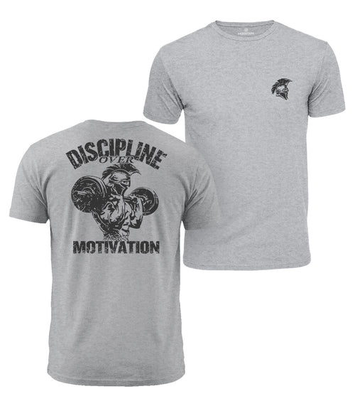 Discipline Over Motivation Cotton T-Shirt
