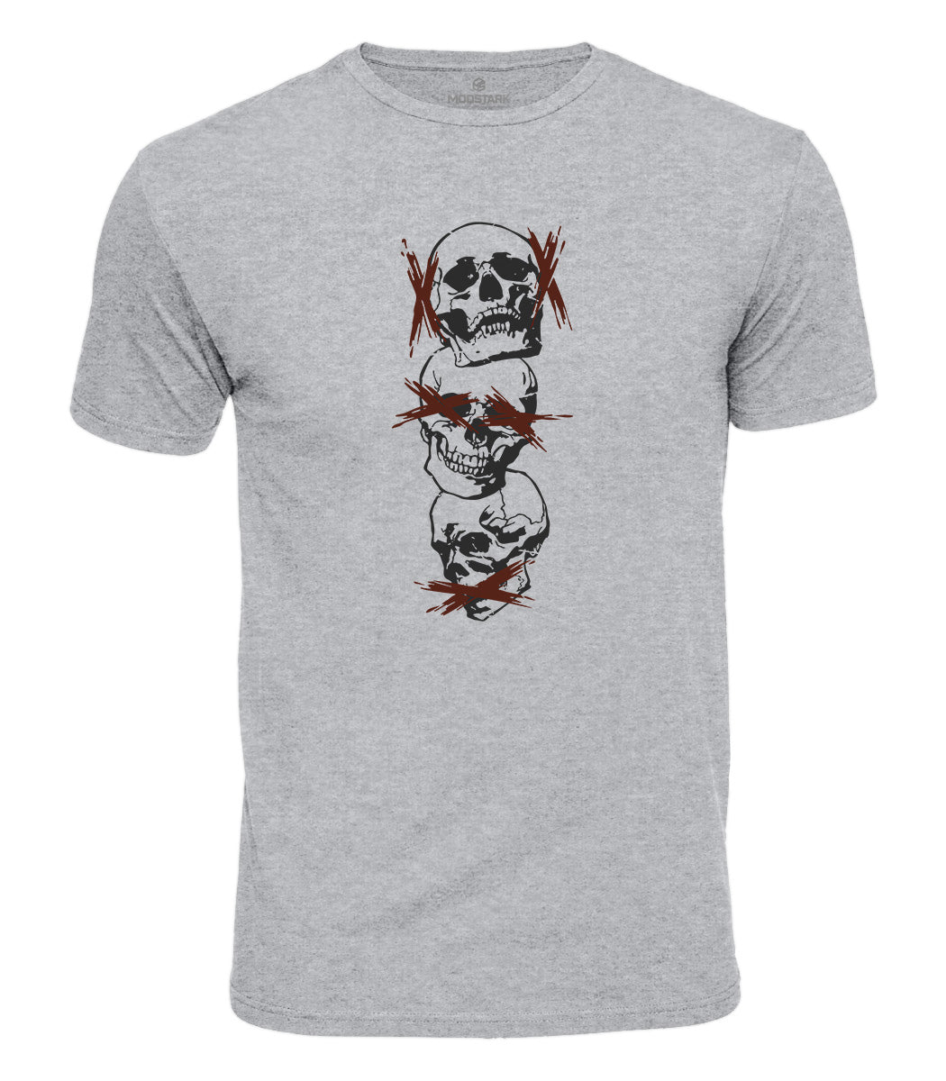 See No Evil Skull Cotton T-Shirt