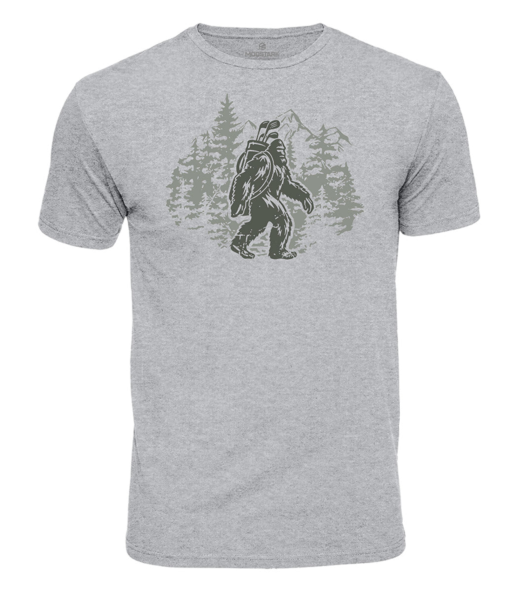 Bigfoot Golfing Cotton T-Shirt