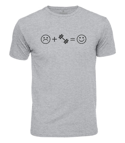 Gym Makes Me Happy Cotton T-Shirt