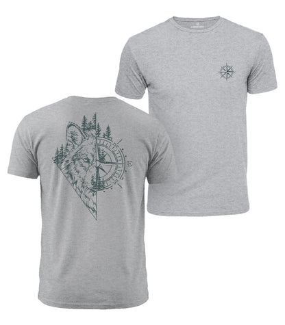 Wolf Compass Cotton T-Shirt