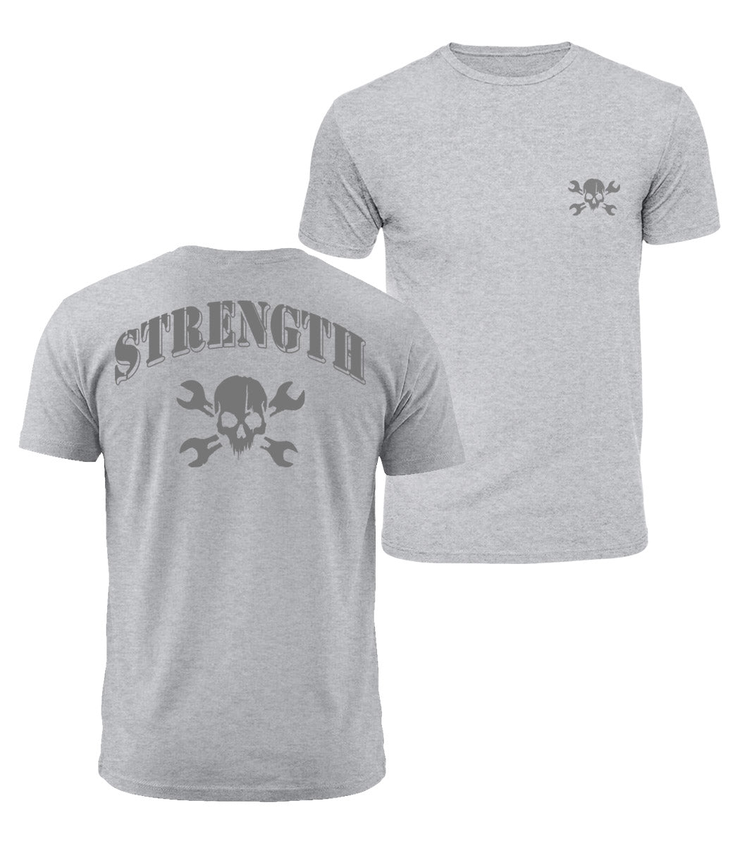 Strength Skull Cotton T-Shirt