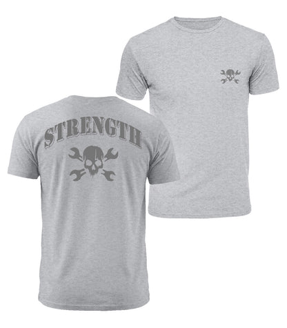 Strength Skull Cotton T-Shirt