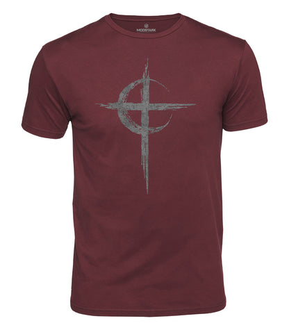 Celtic Moon Cross Cotton T-Shirt