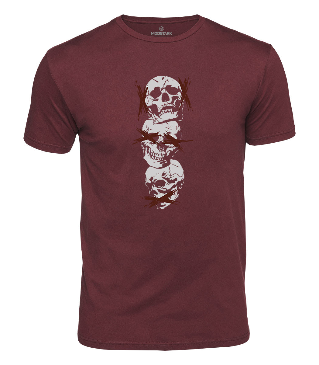 See No Evil Skull Cotton T-Shirt