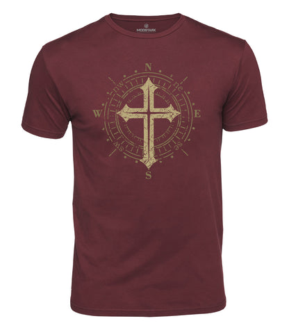Faith Compass Cross Cotton T-Shirt