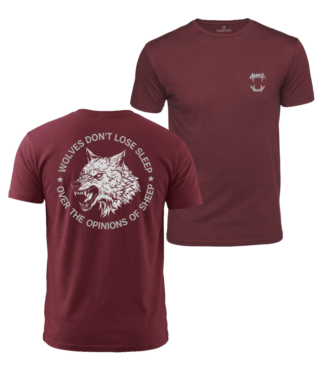 Fierce Wolf Quote Cotton T-Shirt