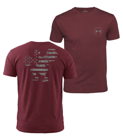 Patriotic Bodybuilder Cotton T-Shirt