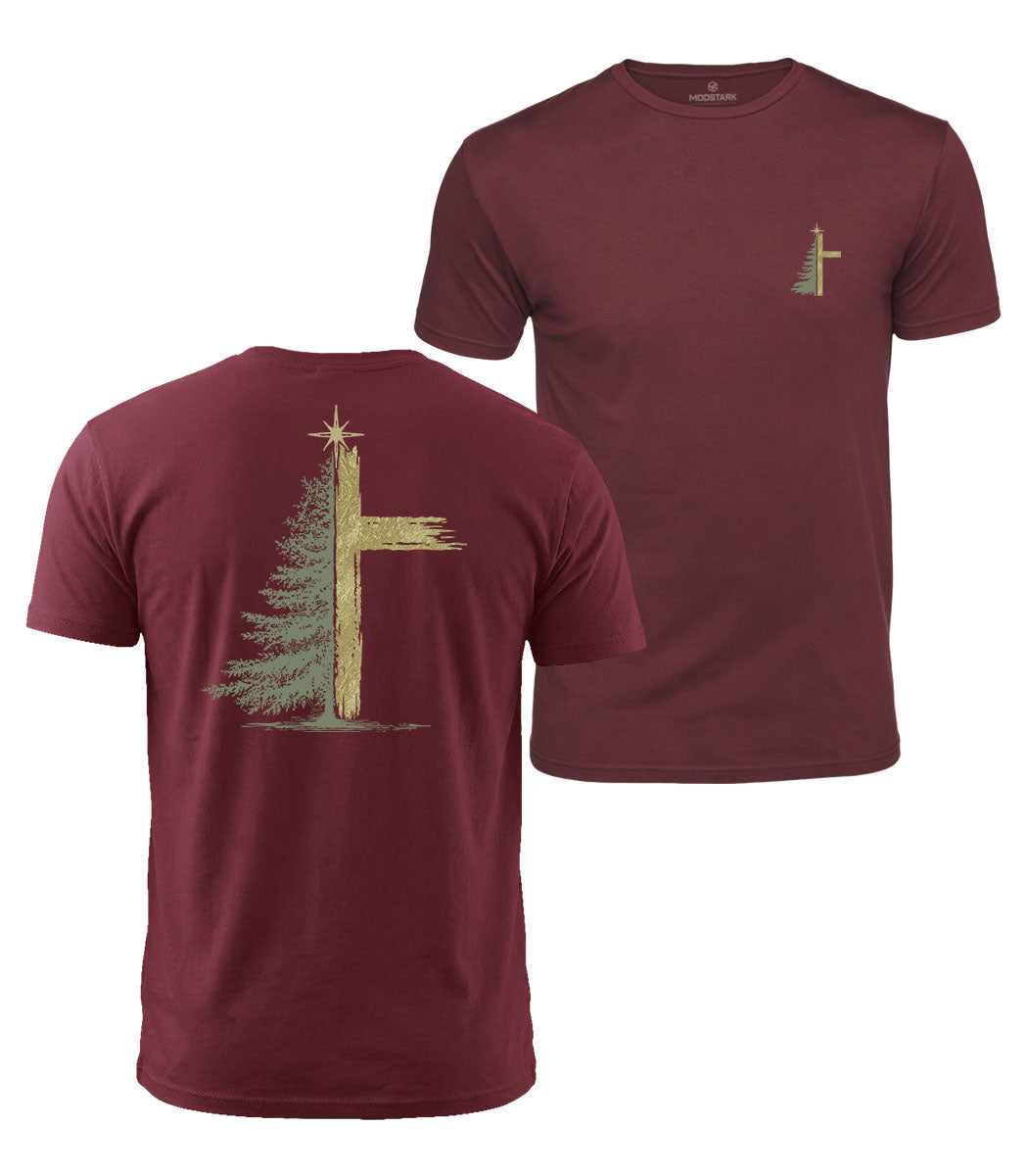Christmas Star Cross Cotton T-Shirt