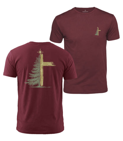 Christmas Star Cross Cotton T-Shirt